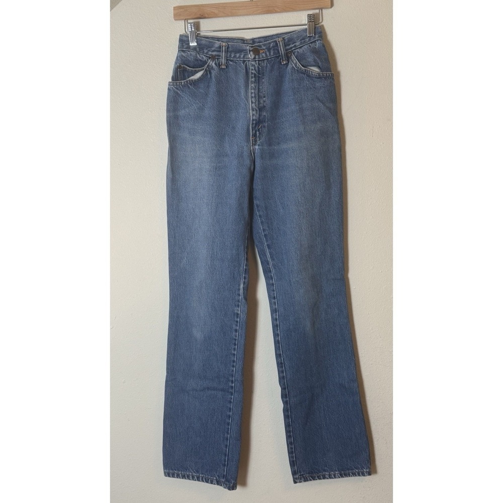 Vintage Chic High Rise Mom Jeans Womens 11/12 Blue Denim USA Made 90s